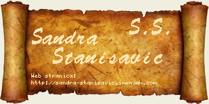 Sandra Stanisavić vizit kartica